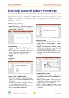 Instrukcja tworzenia quizu w PowerPoint