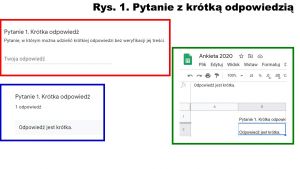 Rys. 1. Pytanie z krótką odpowiedzią